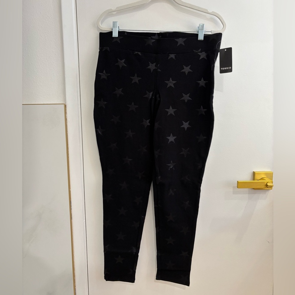 Torrid Black Star Print Leggings